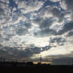 静かな朝 光芒♪