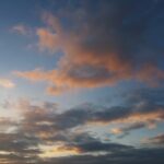 朝焼けと雲のアート♪