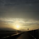 朝もやに浮かぶ朝日♪　K20D