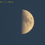 上弦の月♪