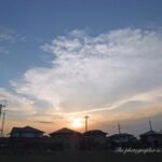 ８月最後の夕景
