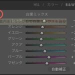 LrでB/W化